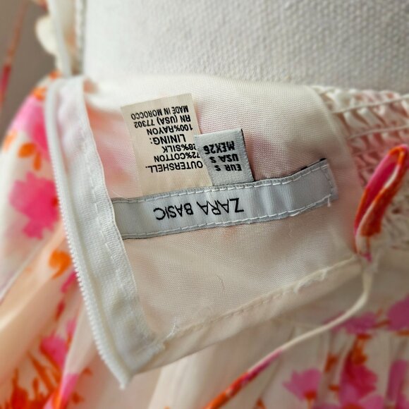 Zara Floral Dress - Pink & Orange - Picture 4 of 4